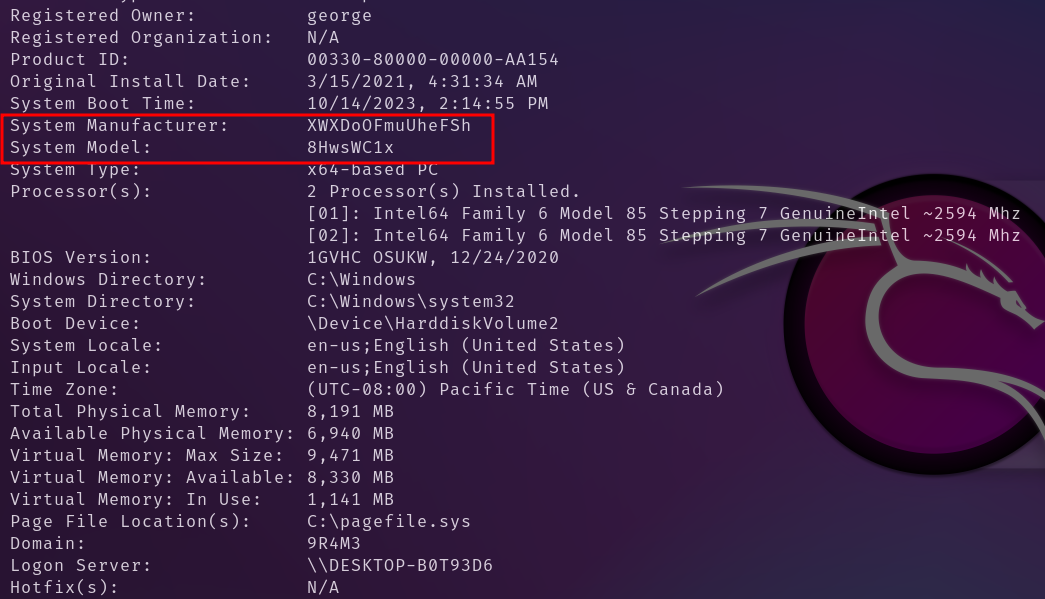 Noms de fabricant aléatoires dans une sandbox